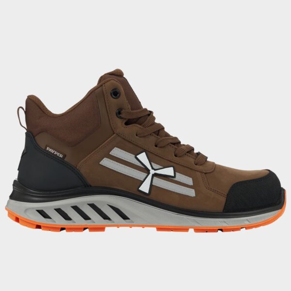 Παπούτσια εργασίας PAYPER X-MOON MID S3S FO SR ESD CHOCO SPRITZ